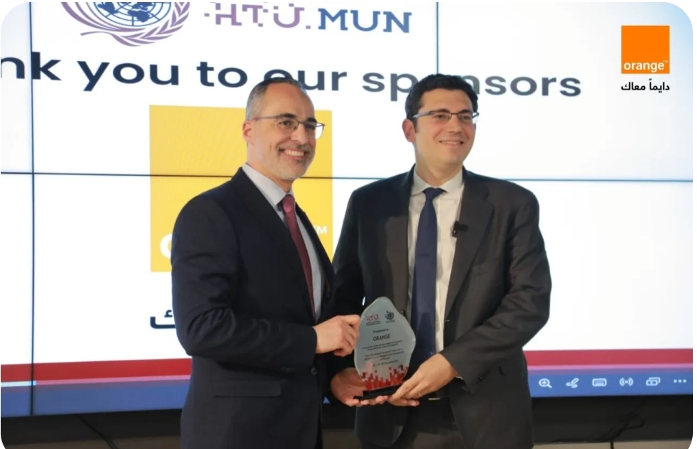 الرئيس التنفيذي لأورنج الأردن يشارك في ختام مؤتمر نموذج الأمم المتحدة في جامعة الحسين التقنية