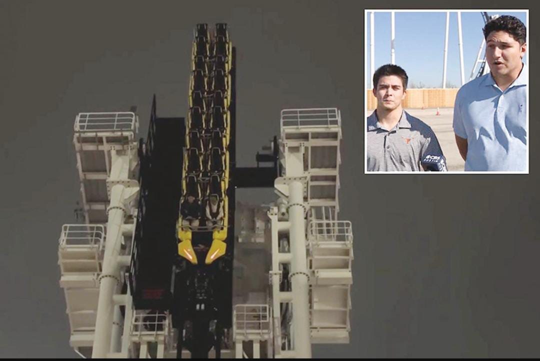 توقف أفعوانية «قواطع الدوائر» واحتجاز راكبين ساعة كاملة بتكساس