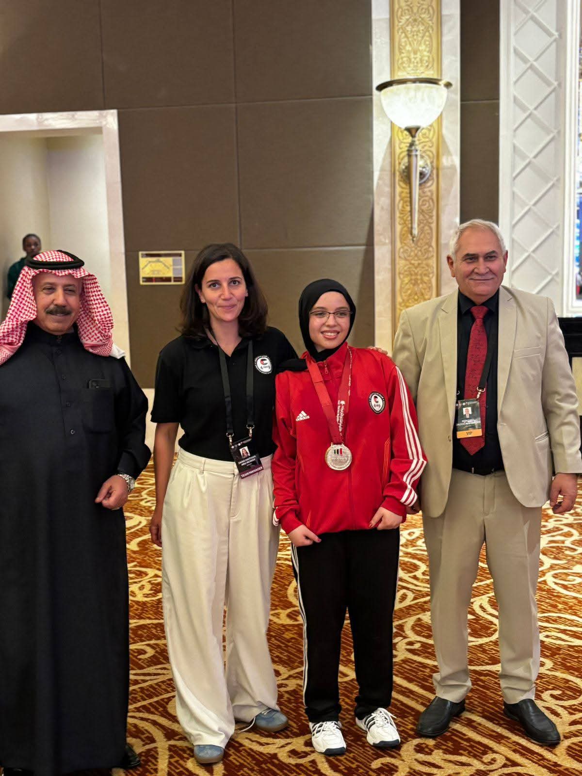 رحيمة حجازي تتألق إقليميًا وعربيًا وتحصد سلسلة ميداليات في بطولتي غرب آسيا والبطولة العربية