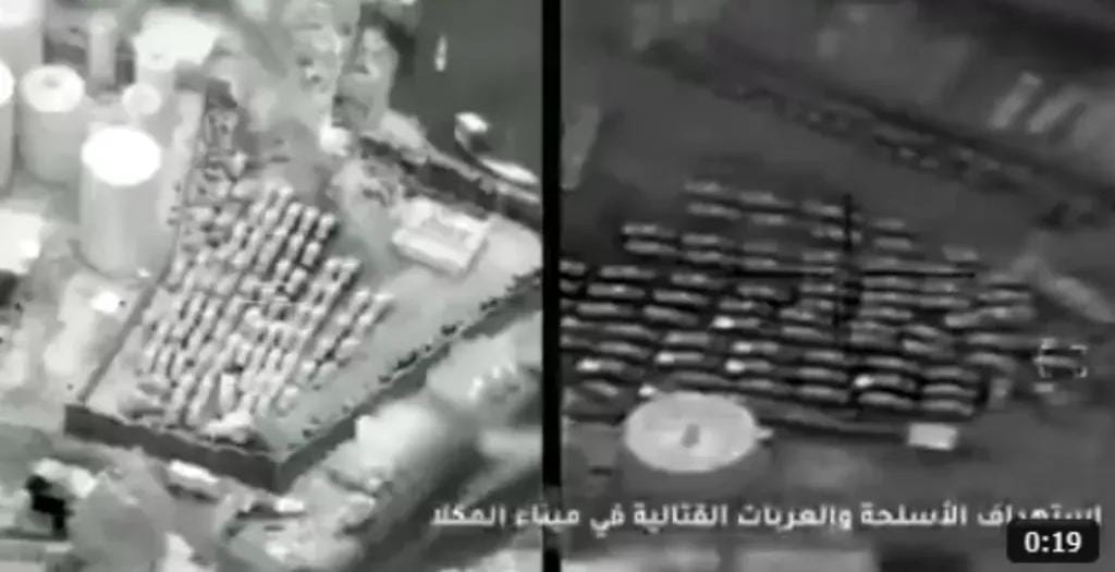 عاجل: التحالف ينشر فيديو يوثق عملية قصف وتدمير الأسلحة الإماراتية في ميناء المكلا