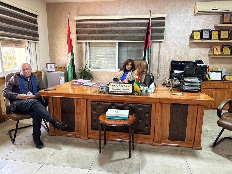العجارمة توعز بالوقوف على الجاهزية اللوجستية والفنية للمرافق التعليمية في مدرسة الدربيَّات المستحدثة