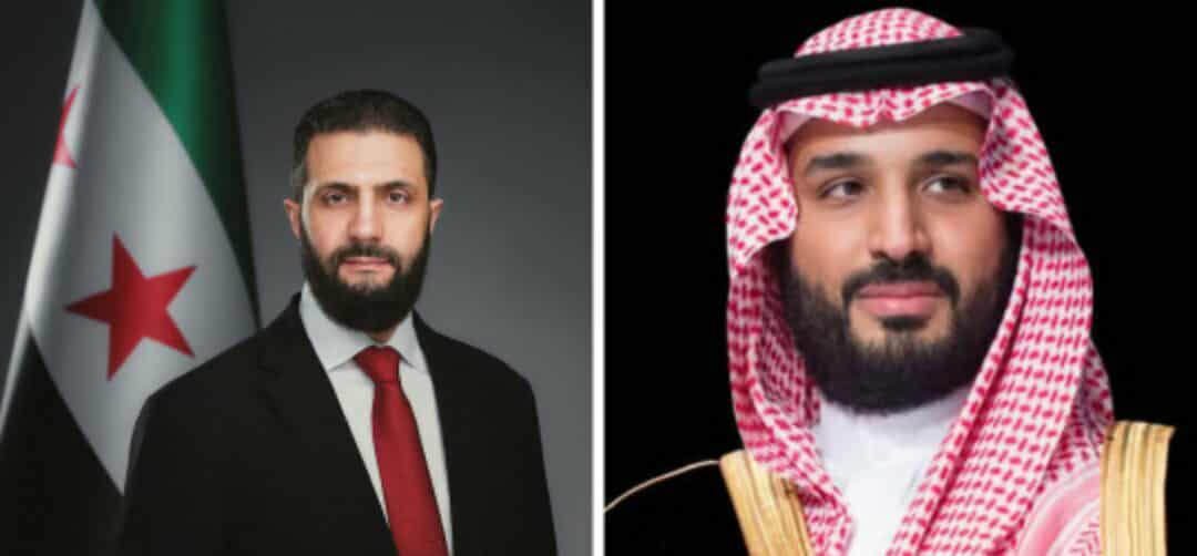 ولي العهد السعودي يبحث مع الرئيس السوري التعاون الثنائي في مختلف المجالات