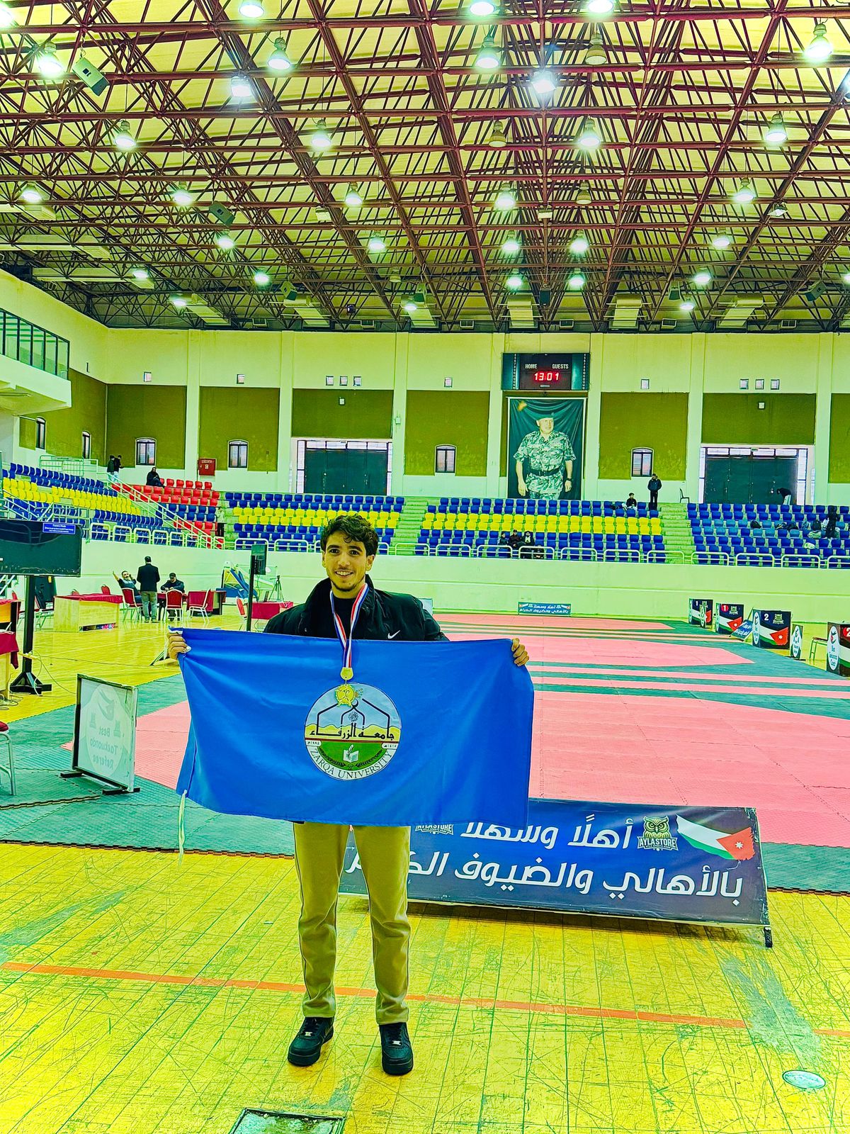 جامعة الزرقاء تحصد ميداليتين ذهبيتين في بطولة عالم الرياضة للتايكواندو