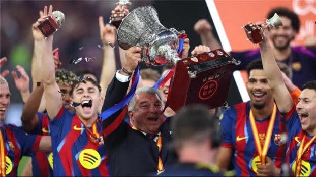 لابورتا: نحن على الطريق الصحيح وبيريز هنأني بالفوز