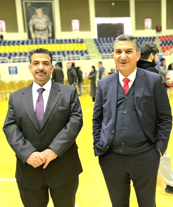 الحديد يهنئ متصرف لواء القويسمة الهاشم  بمناسبة الترفيع