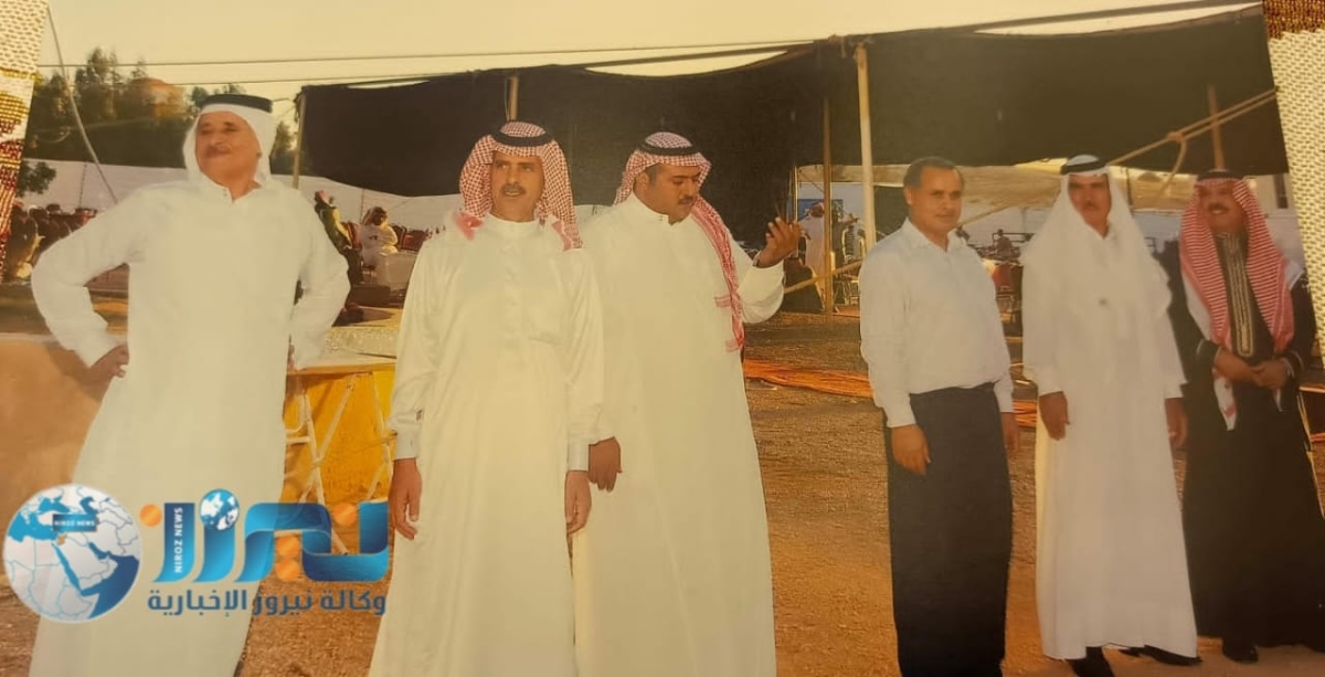 صورة نادرة من عام 2003 توثّق لقاء نخبة من رجالات الخريشا في الموقر