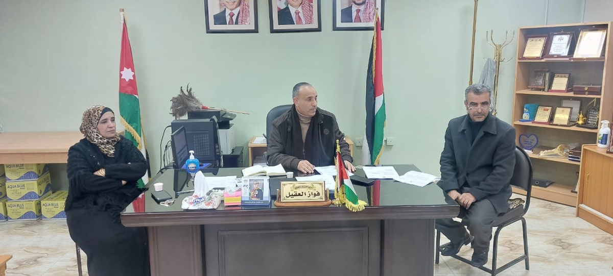 العقيل يلتقي رئيس قسم الاشراف التربوي والمشرفين التربويين