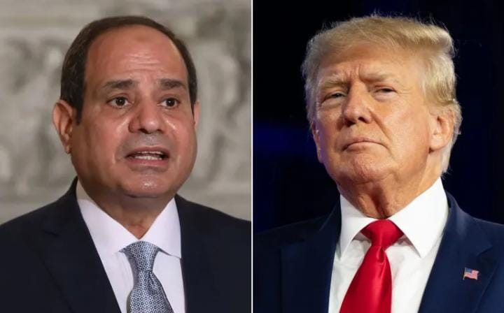 رسالة هامة من ترامب إلى السيسي والسبب غزة