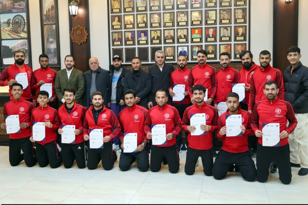 تخريج دورة (C) الآسيوية لمدربي كرة القدم في إربد..صور