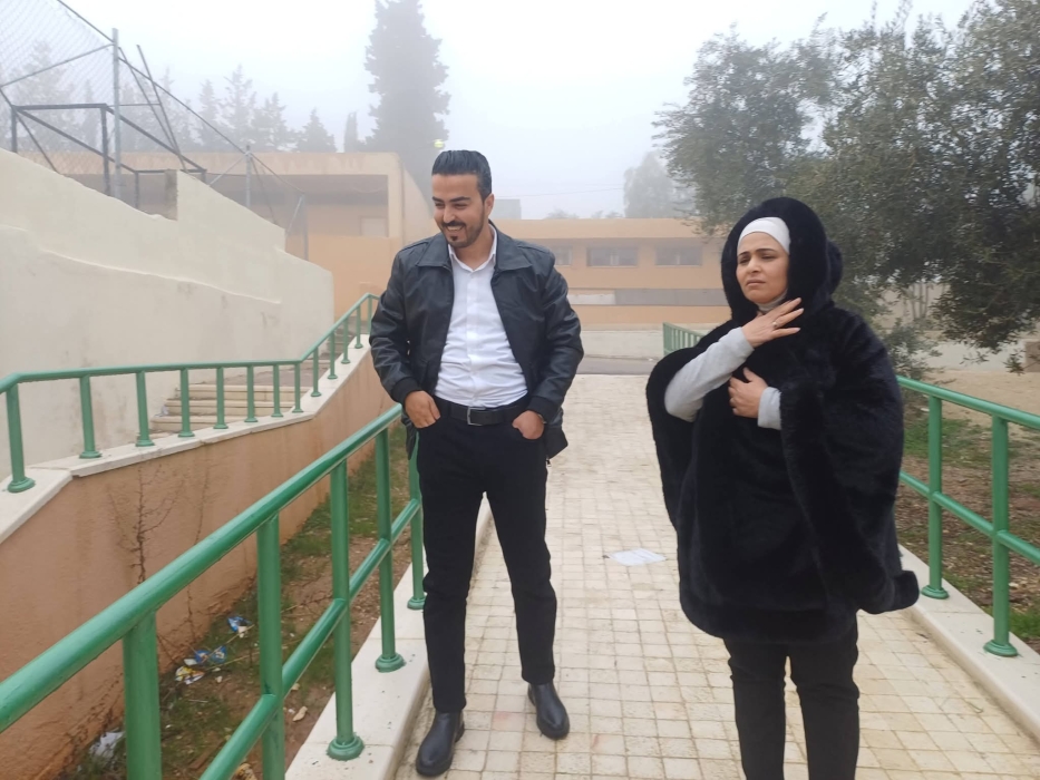 الخريشا تتابع  أعمال الصيانة في مدرسة حسبان الثانوية للبنين