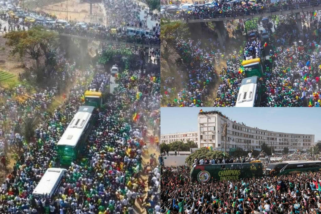 شعب السنغال يحتفل بتتويج منتخب بلاده بكأس الأمم الأفريقية