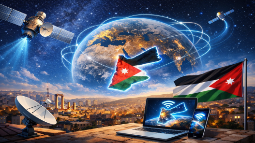 520 رخصة لمحطات خدمة الإنترنت عبر الأقمار الصناعية في الأردن