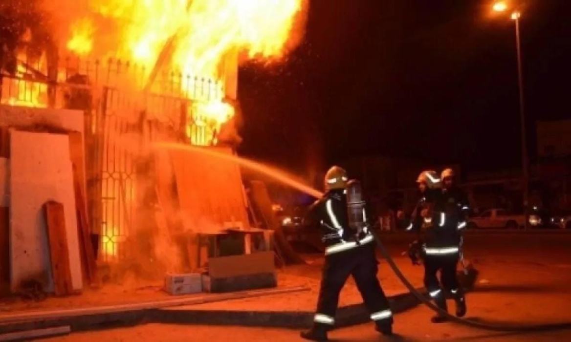 وفاة طفلين وإصابة ثلاثة آخرين بحريق شقة سكنية في جبل الجوفة
