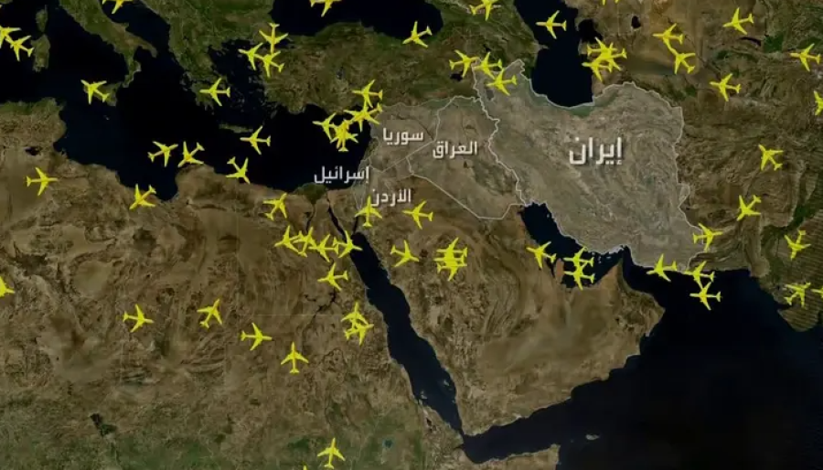 تصاعد التوتر مع إيران يشلّ الأجواء .. رحلات معلّقة ومسارات بديلة