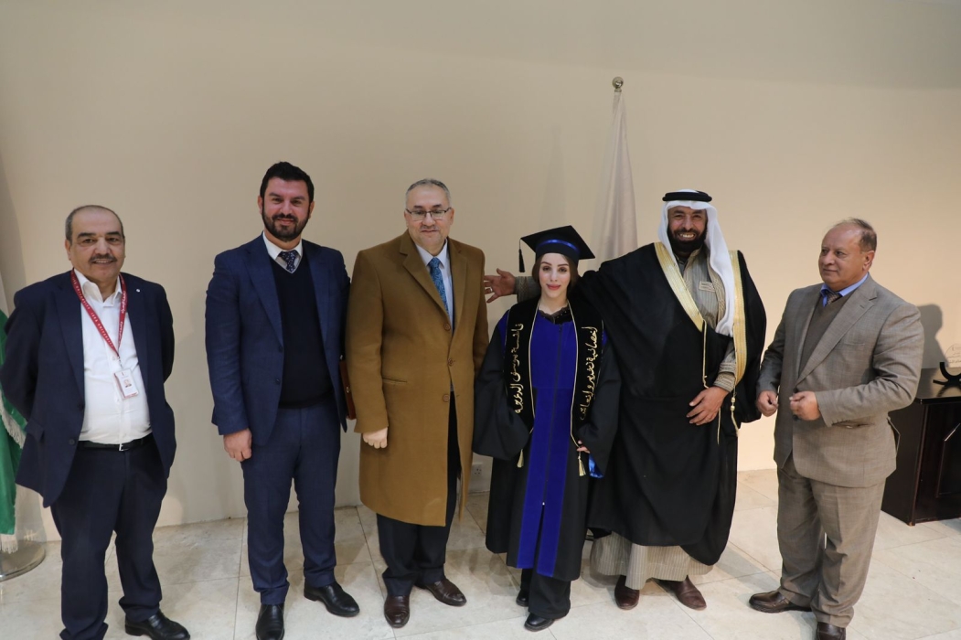 تخرج الدكتورة فاطمة الدعجة أخصائية تخدير وإنعاش من جامعة الإسراء
