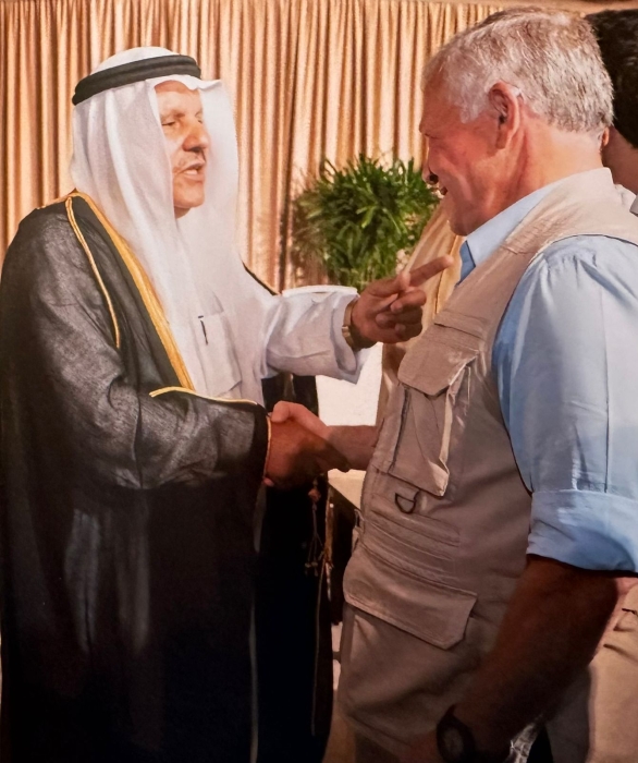 الشيخ عاصم طلال الحجاوي يهنئ جلالة الملك عبدالله الثاني بعيد ميلاده الرابع والستين