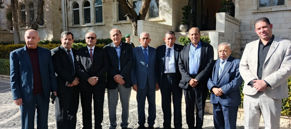 زيارة للديوان الملكي الهاشمي ... المتقاعدون العسكريون يقدمون التهاني لجلالة الملك عبدالله الثاني...صور