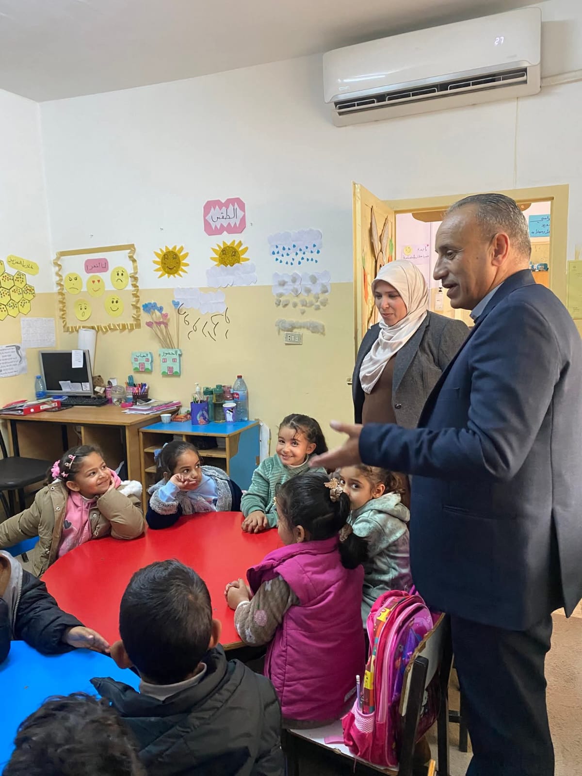 العقيل يتابع مدارس غرب ذيبان.