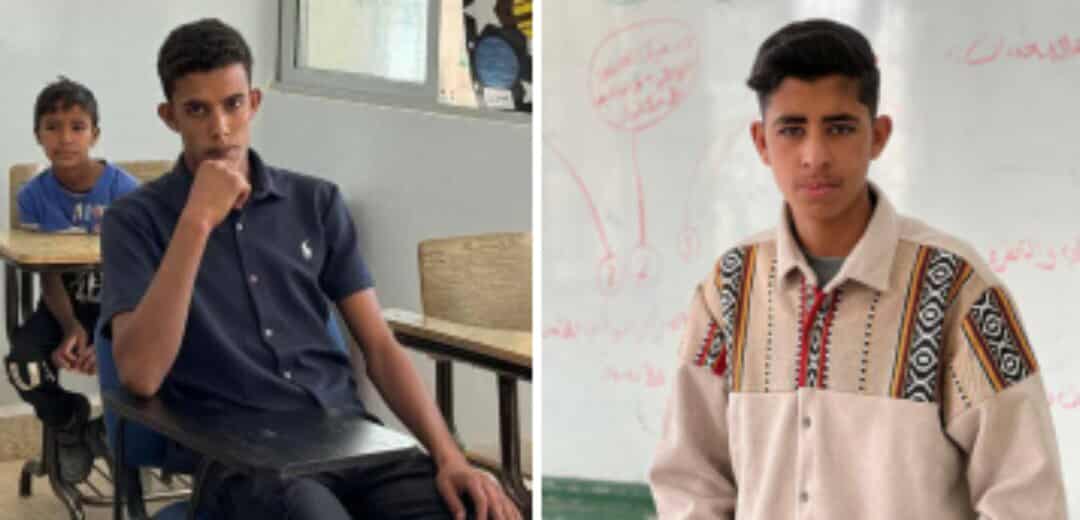 المناجعة يهنئ سالم خلف  وحمزة حسين  بنجاحهما في الثانوية العامة