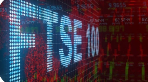ارتفاع مؤشر فوتسي 100 البريطاني ليقترب من مستوى قياسي