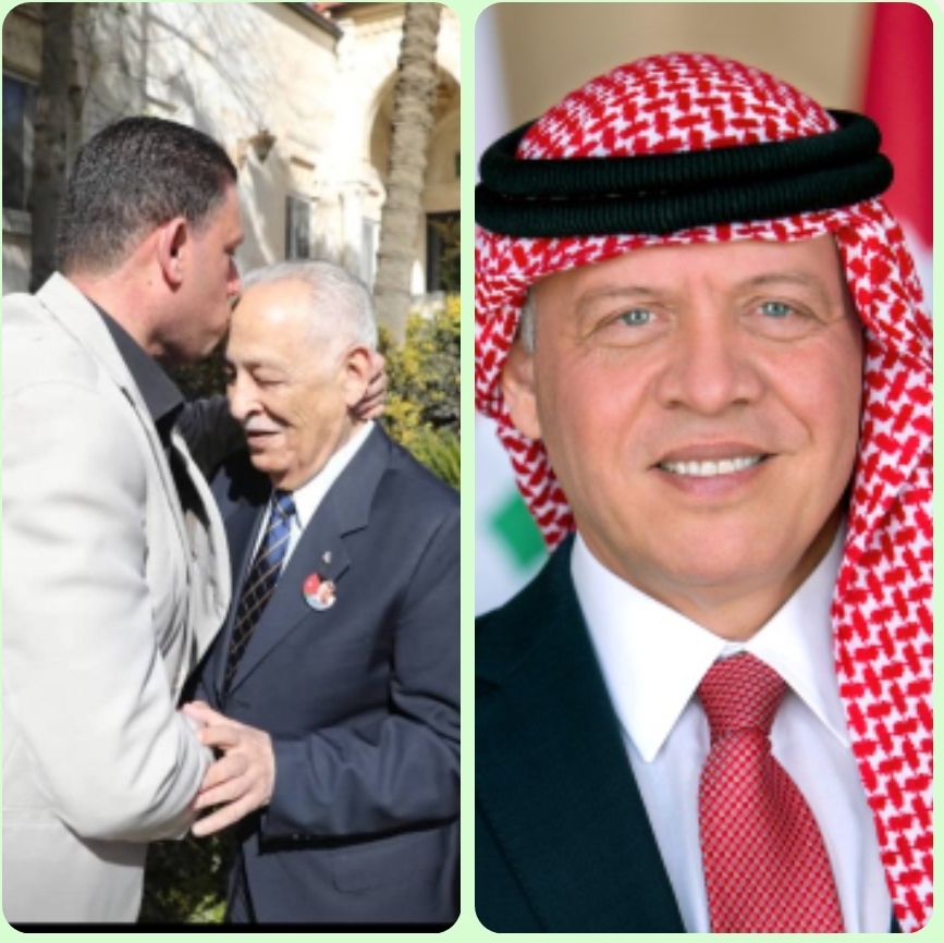 بالفيديو.. الحوري يقوم برش العطر لتنظيف الغبار عن صورتي الملك وولي العهد