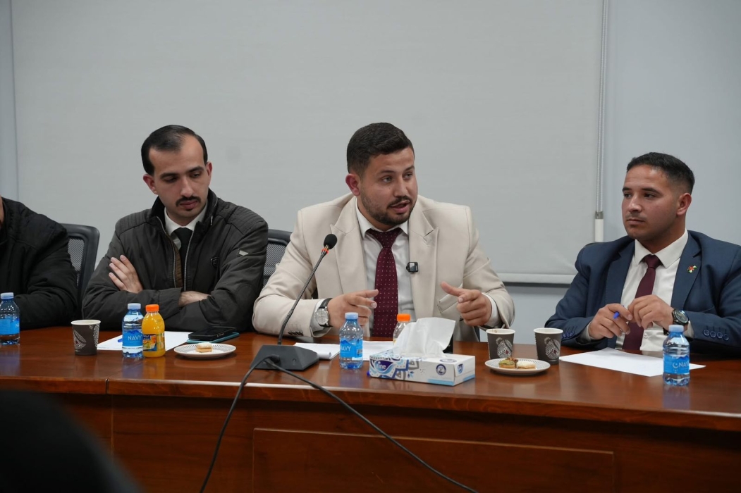 مشاركة مجلس طلبة جامعة جرش في جلسة مؤسسة مسارات الأردنية
