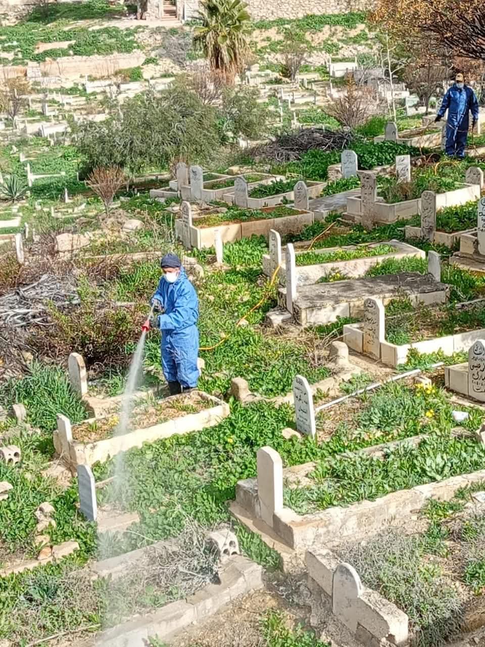 بلدية جرش الكبرى تحذر من رعي المواشي داخل المقابر بعد رش الأعشاب