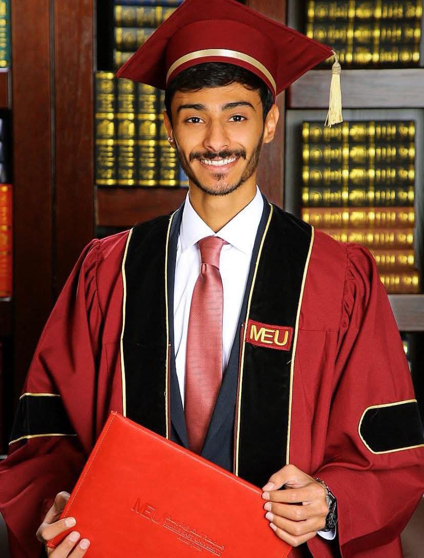 الجبور يبارك لـ فواز الفايز  بتخرج نجله غيث من جامعة الشرق الأوسط