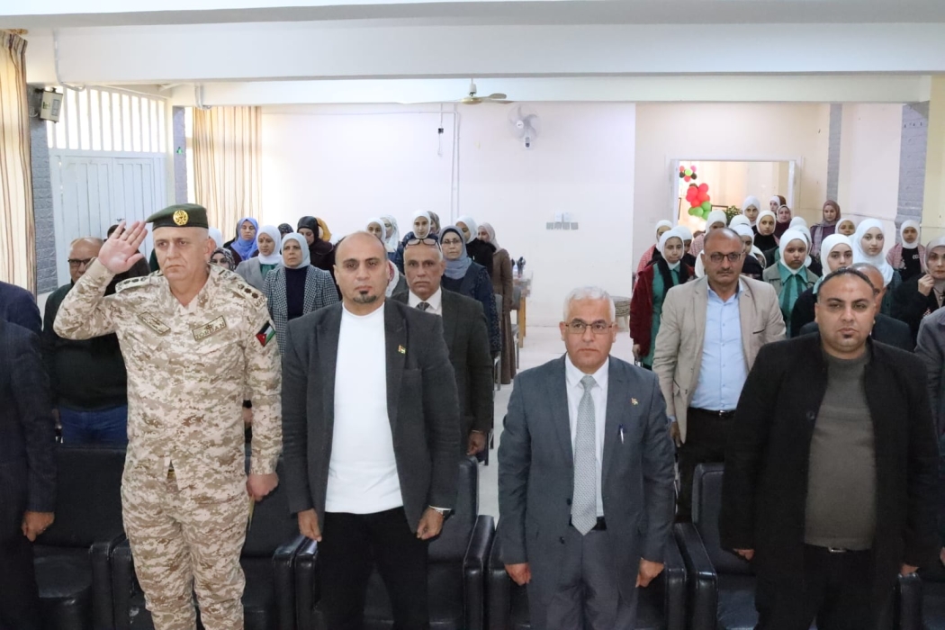 النعيمات يحضر الاحتفال الذي اقامته مدرسة سكينة بنت الحسين الثانوية احتفالا بالاعياد الوطنية