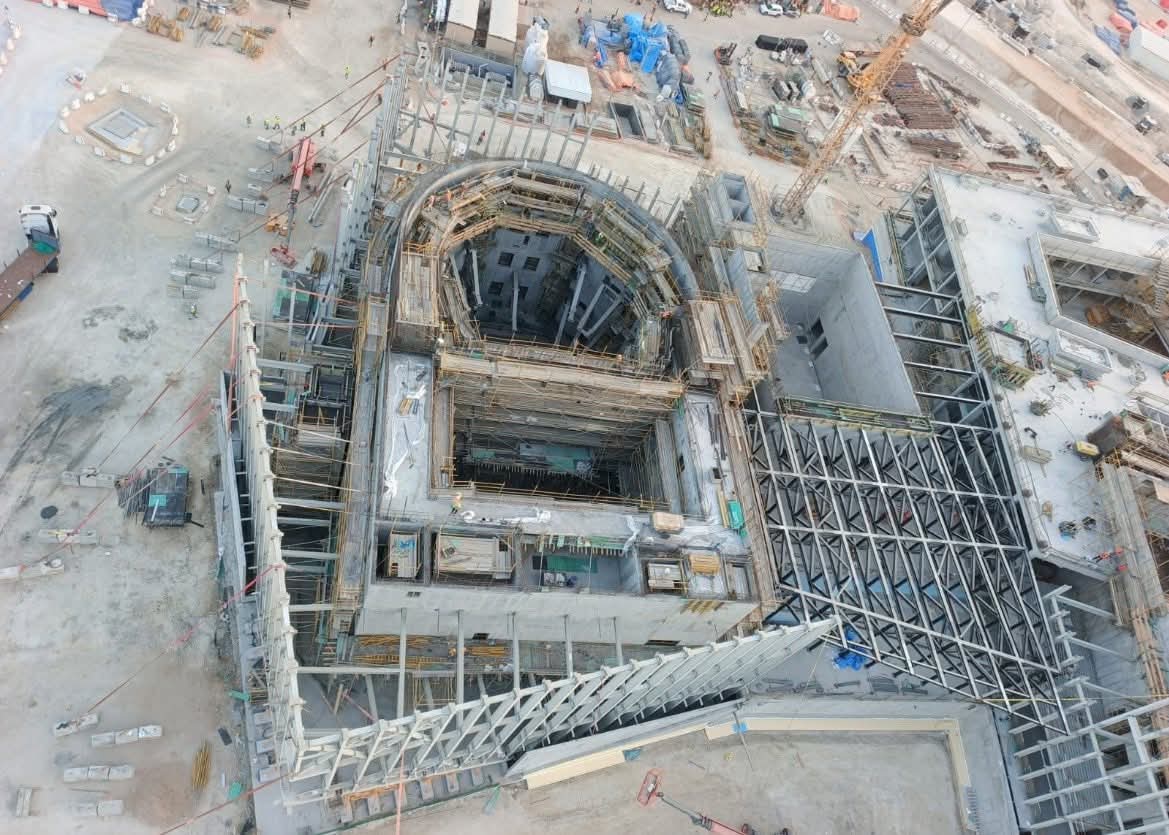 تقدم الأعمال الإنشائية في مشروع #دار_الأوبرا – وسط جدة