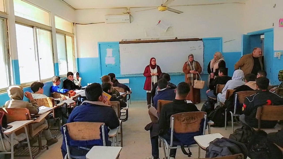 مركز شباب وشابات الغوير ينظم لقاءً تعريفياً في مدرسة الثنية الثانوية للبنين