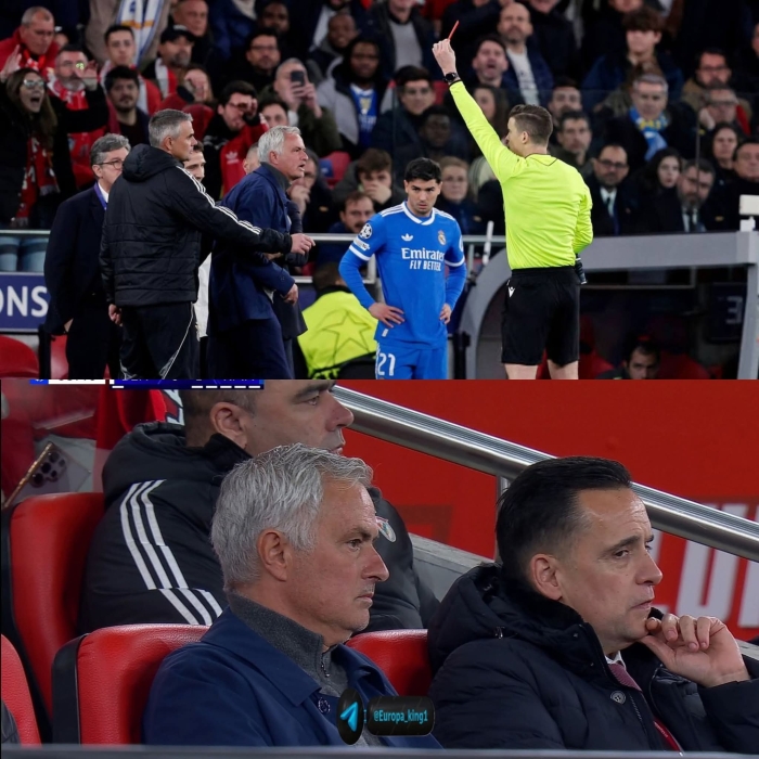 طرد جوزيه مورينيو وغيابه عن المواجهة المقبلة في البرنابيو