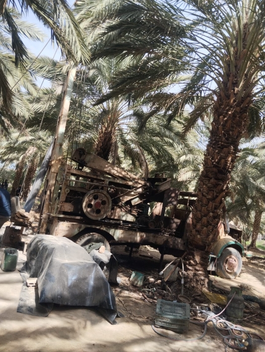 المياه : حملة في الشونة الجنوبية تضبط بئر وحفارة مخالفة