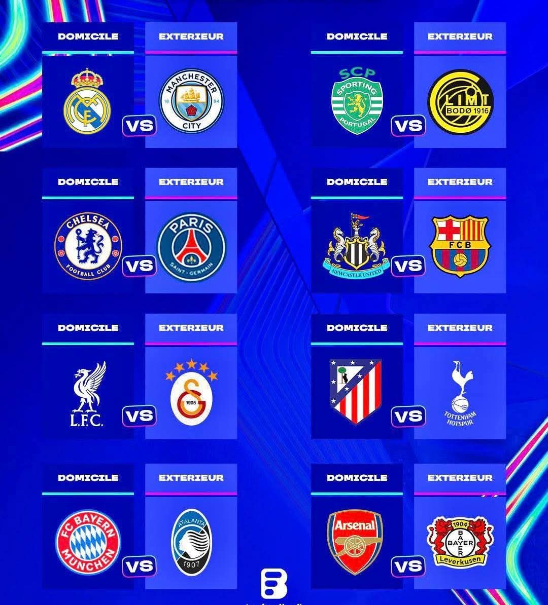 قرعة دوري أبطال أوروبا – دور الـ16