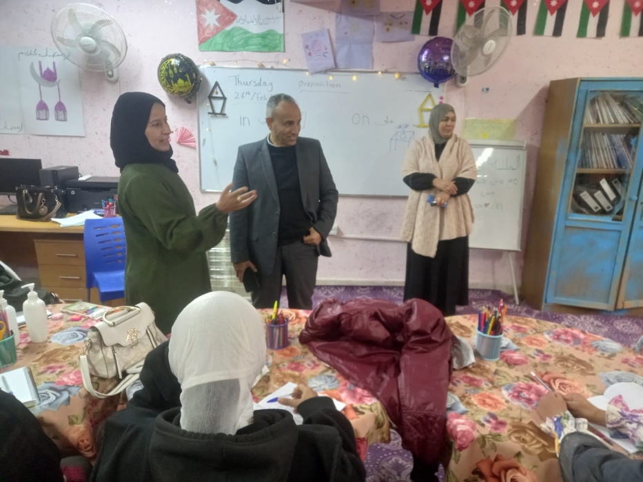انتظام دوام الطلبة في مراكز المتسربين في ذيبان.