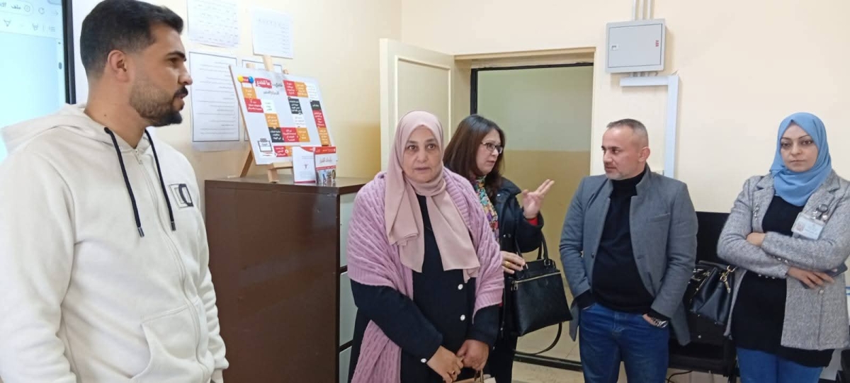 المصري تتابع سير العملية التعليمية في مدارس تربية المزار الشمالي