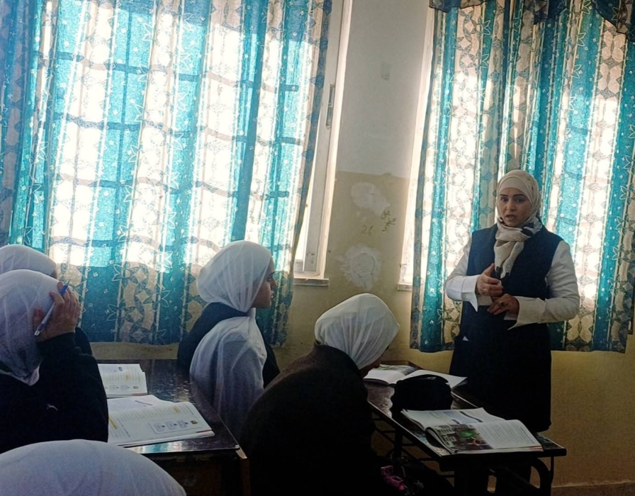 الخريشا تتابع سير العملية التعليمية في مدرسة الأميرة ثروت الثانوية للبنات