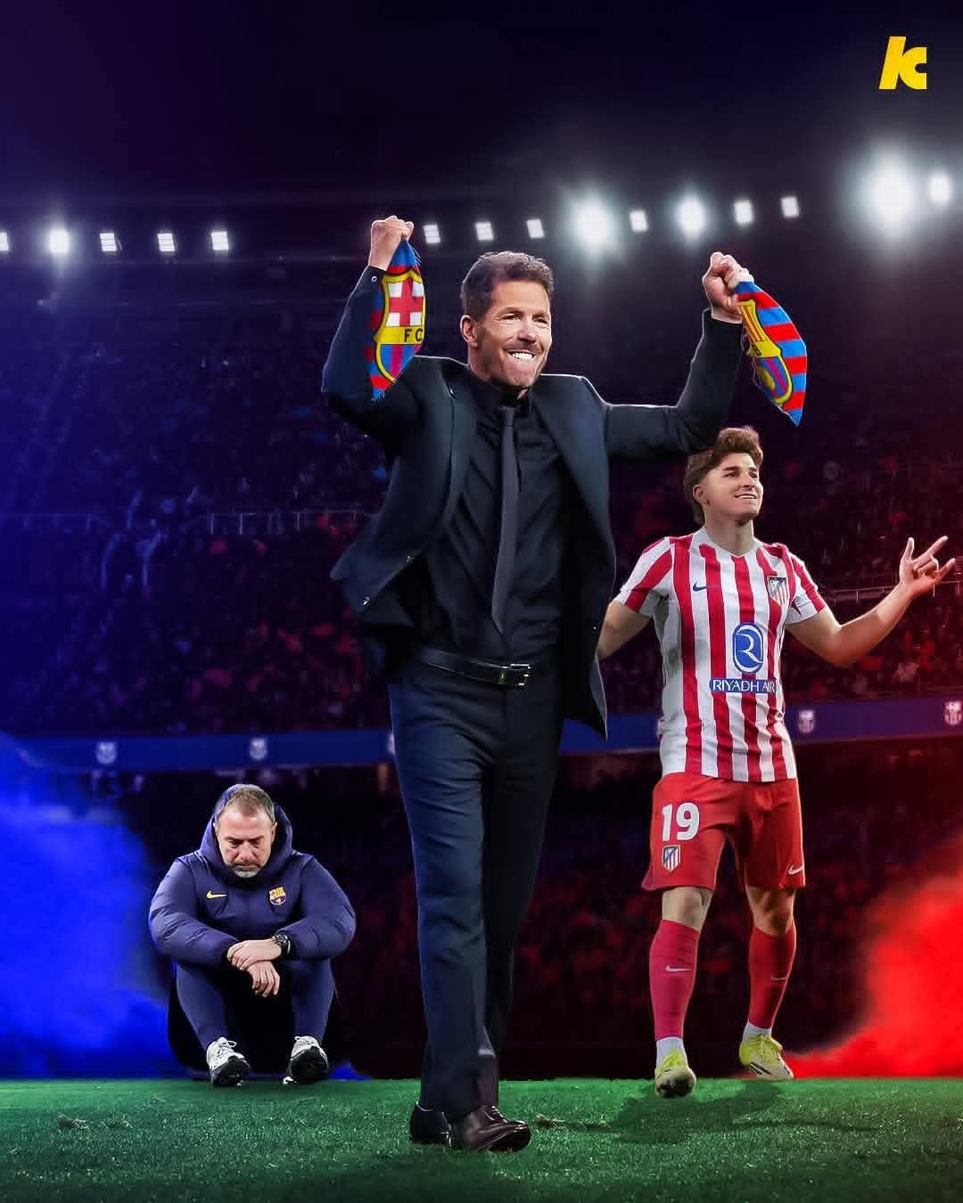 برشلونة يودع كأس الملك أمام أتلتيكو مدريد