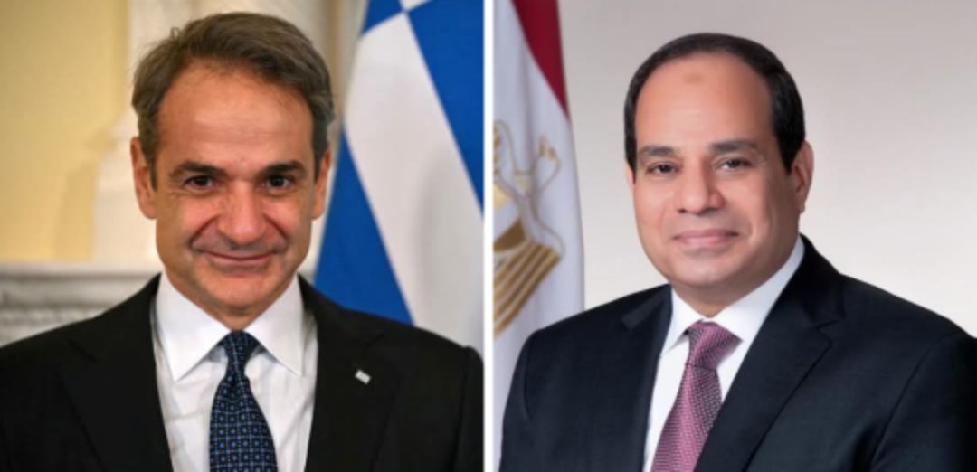 الرئيس المصري ورئيس الوزراء اليوناني يبحثان تطورات الأوضاع الإقليمية