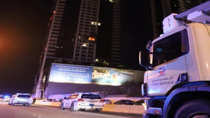 الداخلية البحرينية: مقتل شخص وإصابة آخرين في هجوم إيراني على مبنى سكني في المنامة