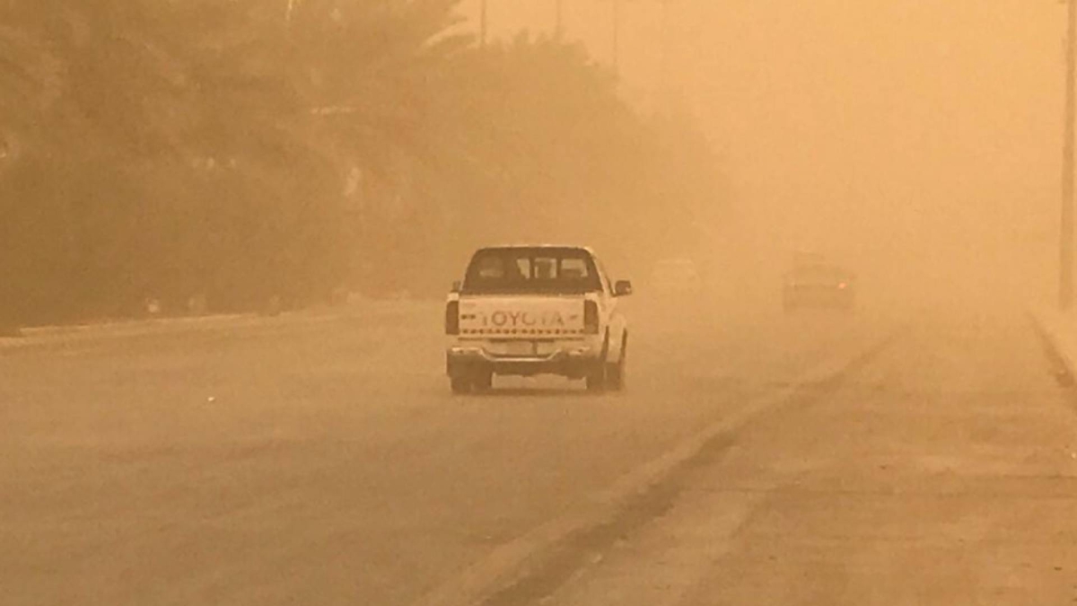 موجة غبارية سعودية تندفع نحو الأردن الأربعاء وتصل ذروتها ساعات المساء