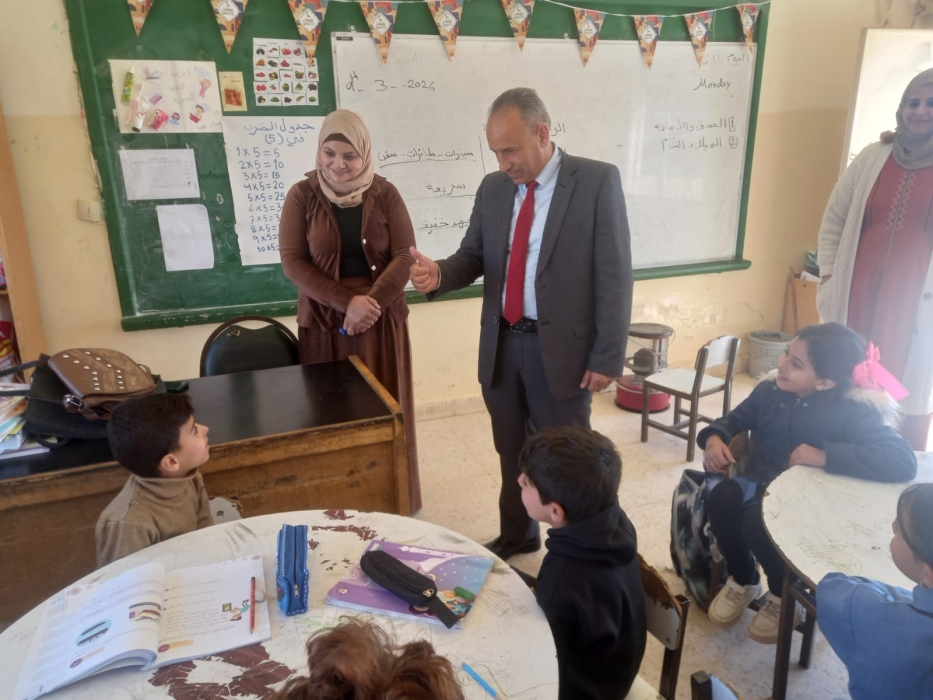 العقيل يتابع الميدان التربوي في تربية لواء ذيبان