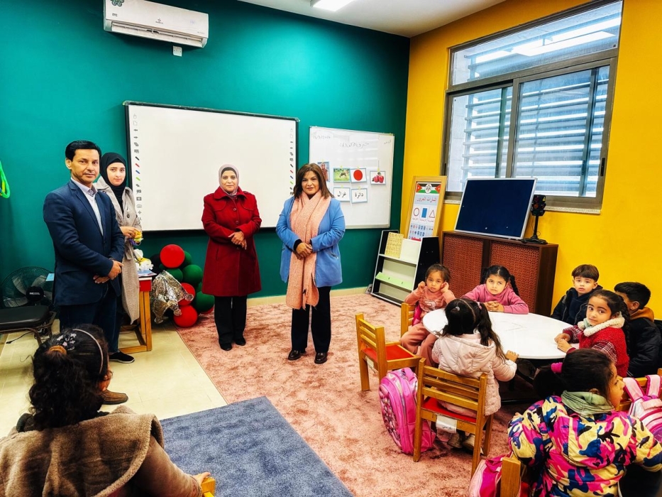 العجارمة تتفقد رياض الأطفال المستحدثة في مدرسة الدربيات