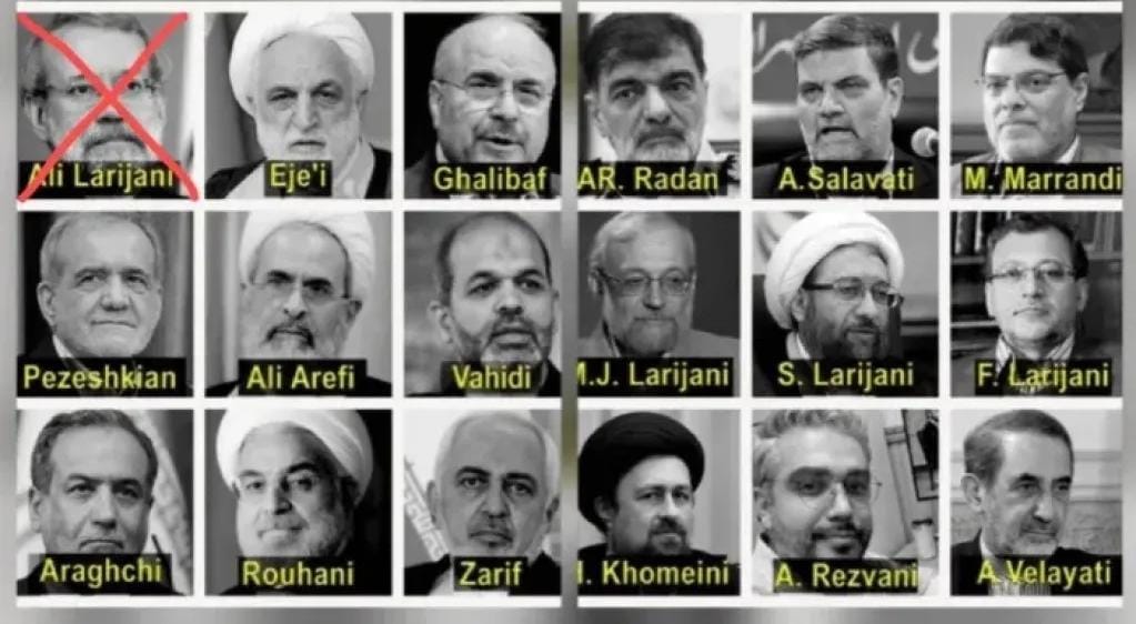 عقب اغتيال ‘‘لاريجاني’’.. توجيهات إسرائيلية باغتيال الرئيس الإيراني ووزير خارجيته وعدد من قادة نظامه أسماء