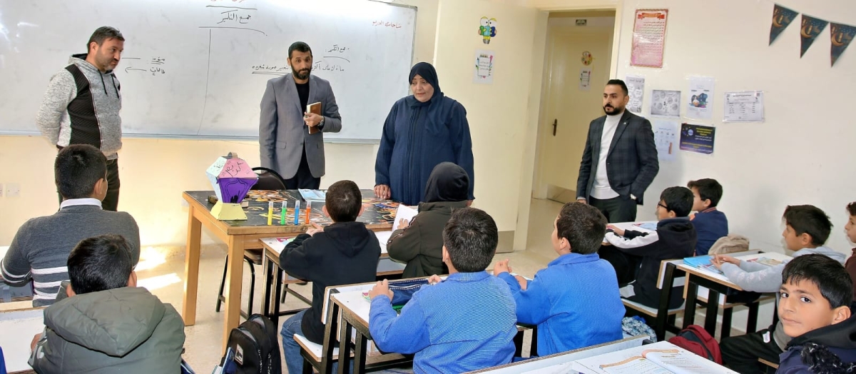 المحاميد في جولة تفقدية على عدد من مدارس تربية معان