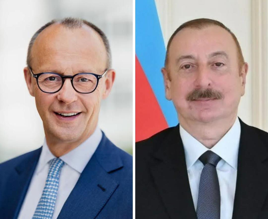 الرئيس الأذربيجاني والمستشار الألماني يبحثان مستجدات الأوضاع في الشرق الأوسط