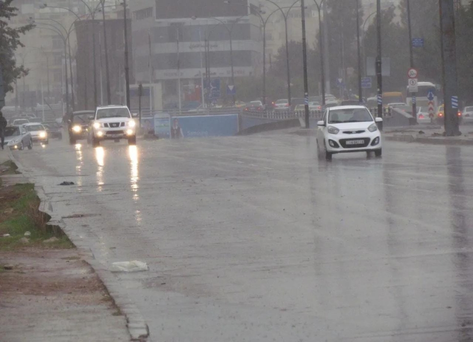 الاردن .. اشتداد تصنيف المنخفض الجديد في الحالة الماطرة غيث إلى الدرجة الثالثة