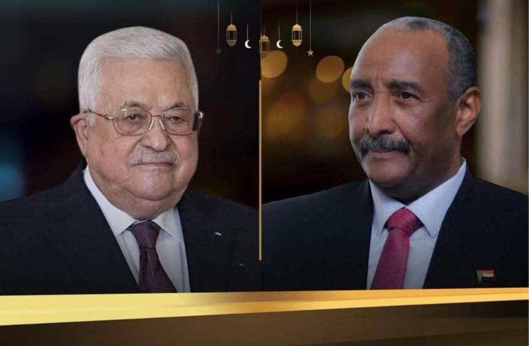 البرهان يهنئ الرئيس الفلسطيني محمود عباس بمناسبة عيد الفطر المبارك