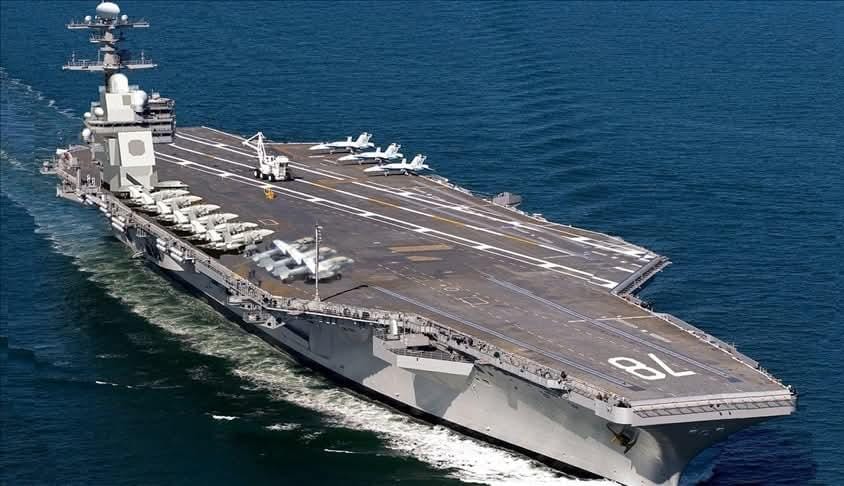 حاملة الطائرات جيرالد فورد تصل جزيرة كريت بعد حريق هائل على متنها في البحر الأحمر