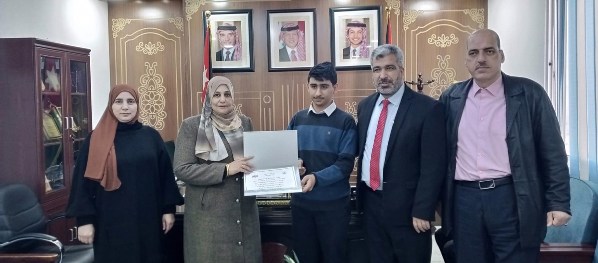 تربية المزار الشمالي تفوز بالمركز الأول في جائزة الحسن بن طلال للتميز